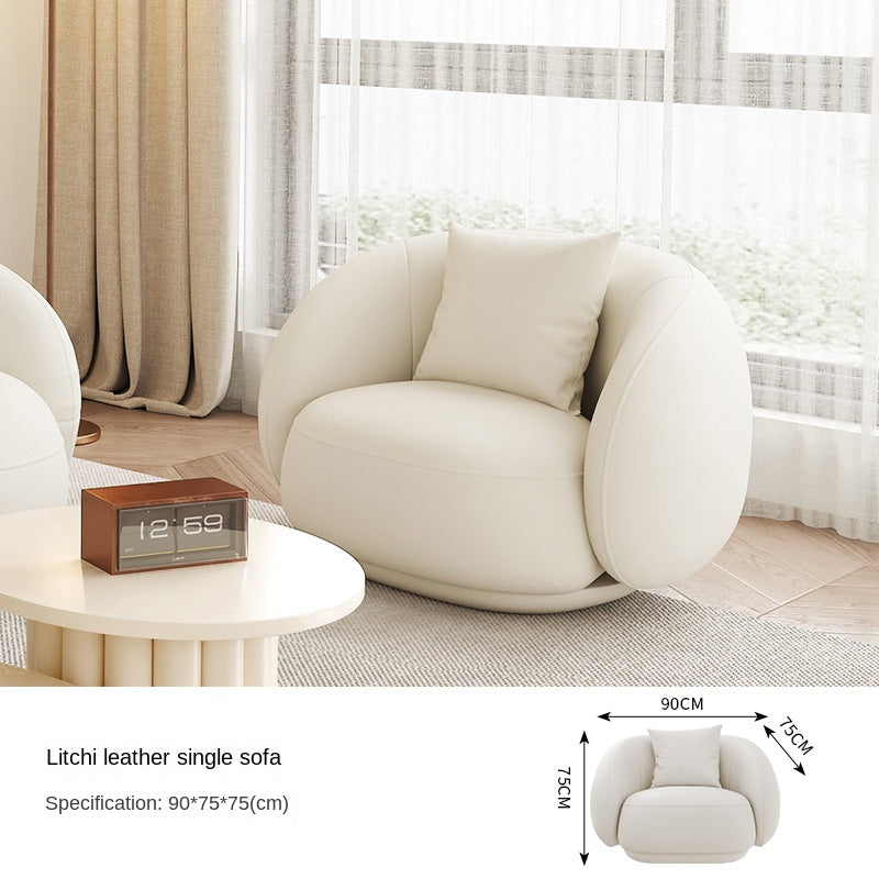 Lamb curved sofa