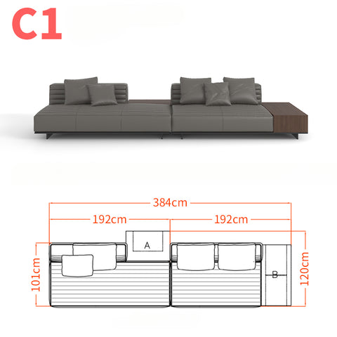 High-end Italian minimalist sofa