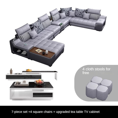 Modern minimalist multifunctional combination sofa