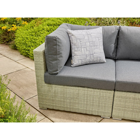 Cloud Rattan L-Shape Sofa with Rectangle Coffee Tablegarden