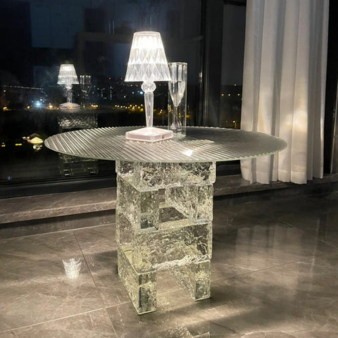 Creative simple transparent acrylic tea table