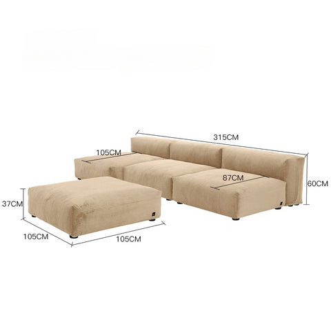 Italy Design Leisure Fabric Sofa