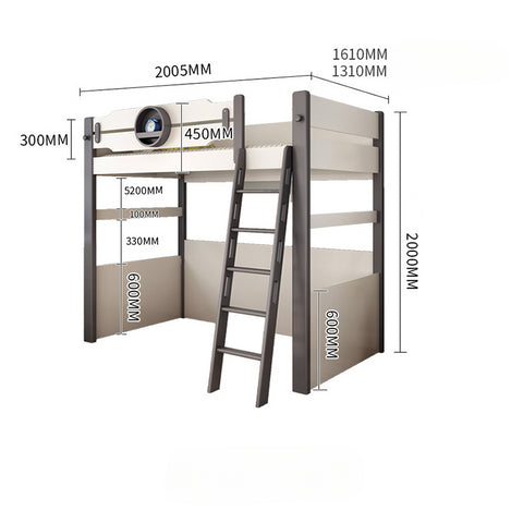 Upper and lower bed multifunctional combination bed