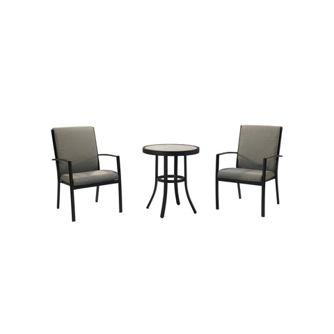 Round Bistro Table Set with 2 Valencia Armchairsgarden