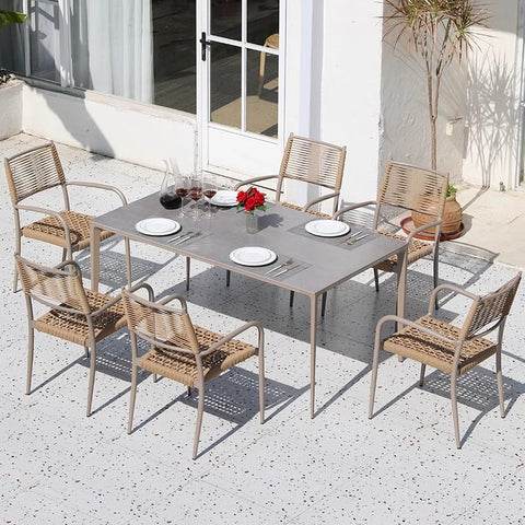 Internet famous outdoor garden rattan chairs, tables and chairsgarden