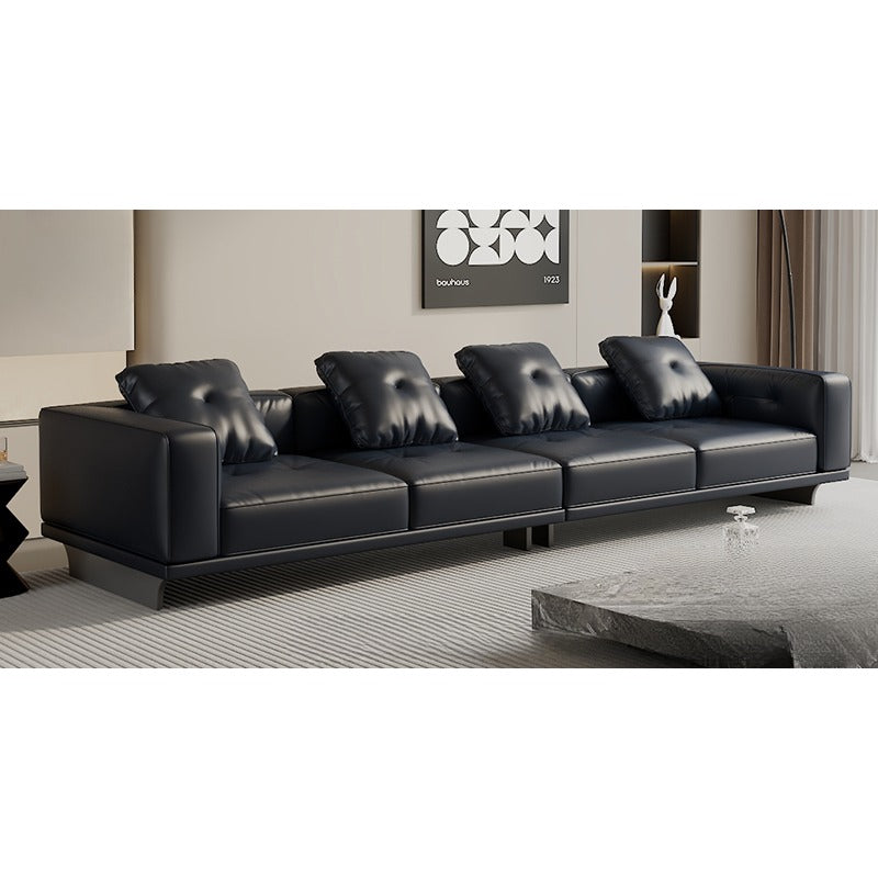 Italian DYLAN minimalist leather sofa