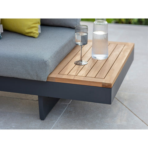 Rectangle Modular Sofa with Rectangle Teak Coffee Tablegarden