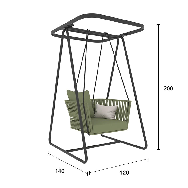 Outdoor swing balcony glider courtyard outdoor to swing Internet celebrity indoor home single double rattan cradle glider garden