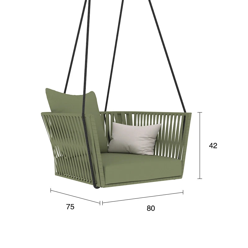 Outdoor swing balcony glider courtyard outdoor to swing Internet celebrity indoor home single double rattan cradle glider garden