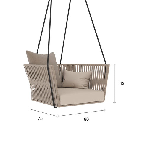 Outdoor swing balcony glider courtyard outdoor to swing Internet celebrity indoor home single double rattan cradle glider garden