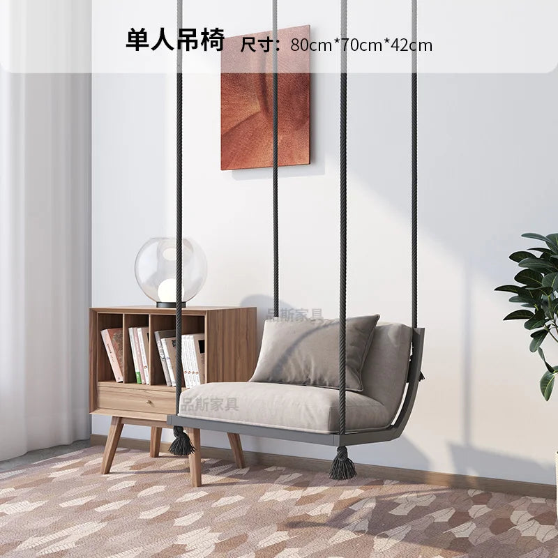 Glider swing indoor balcony home basket woven outdoor nacelle chair swing single double Chlorophytum living room swing garden