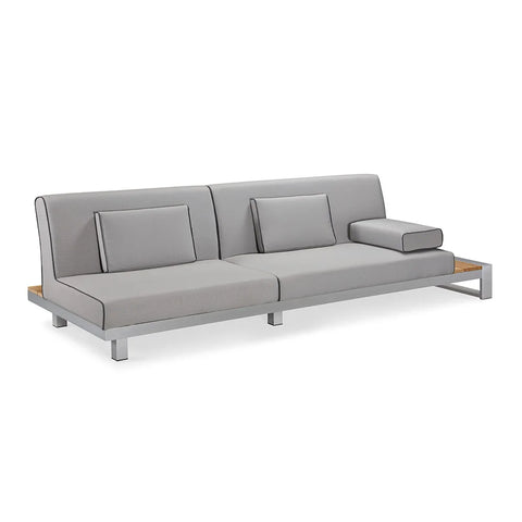 Modern furniture sectional couch outside patio metal aluminum outdoor corner sofa garden