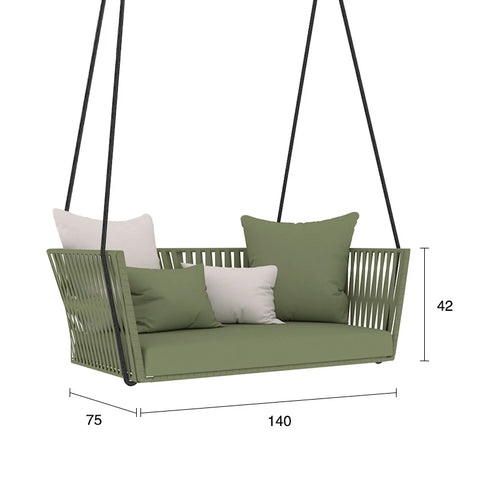 Outdoor swing balcony glider courtyard outdoor to swing Internet celebrity indoor home single double rattan cradle glider garden