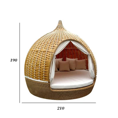 Outdoor hammock rattan sofa home stay swing villa hotel outdoor courtyard bird's nest hanging chair  garden bed garden