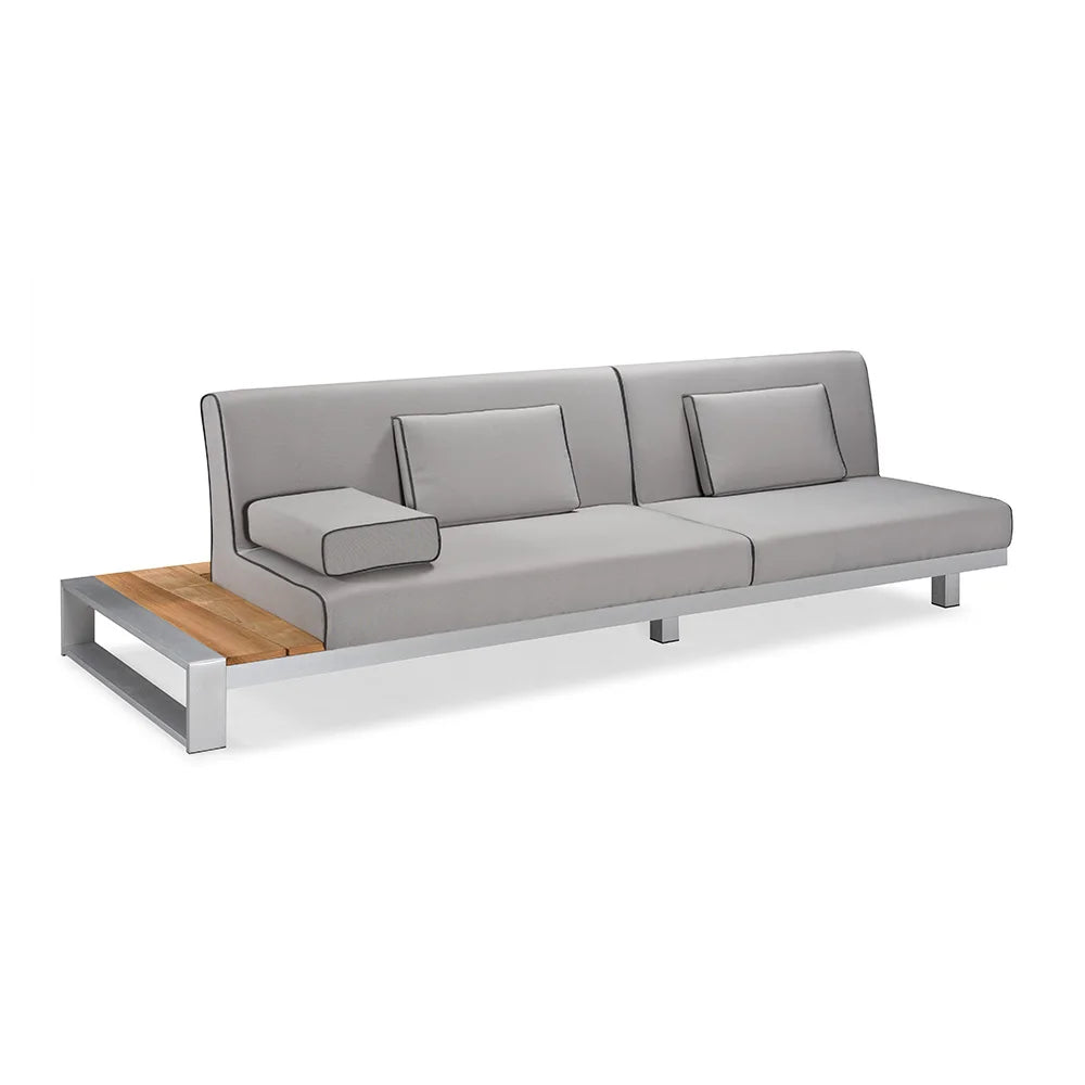 Modern furniture sectional couch outside patio metal aluminum outdoor corner sofa garden