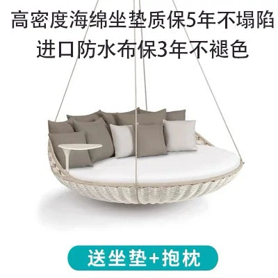 Outdoor hammock rattan sofa home stay swing villa hotel outdoor courtyard bird's nest hanging chair  garden bed garden