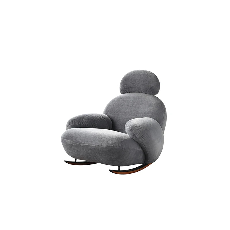 Nordic rocking chair modern home Internet celebrity lazy sofa living room single light luxury couch leisure rocking couch