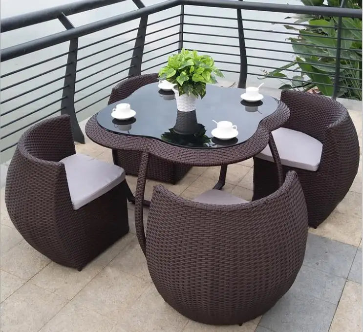 Save place fashion rattan chair set wicker  garden chair set outdoor furniture garden