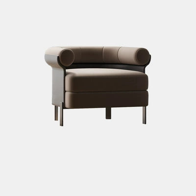 Nordic minimalist leisure seat villa living room sales department office negotiation American light luxury backrest single sofa chair