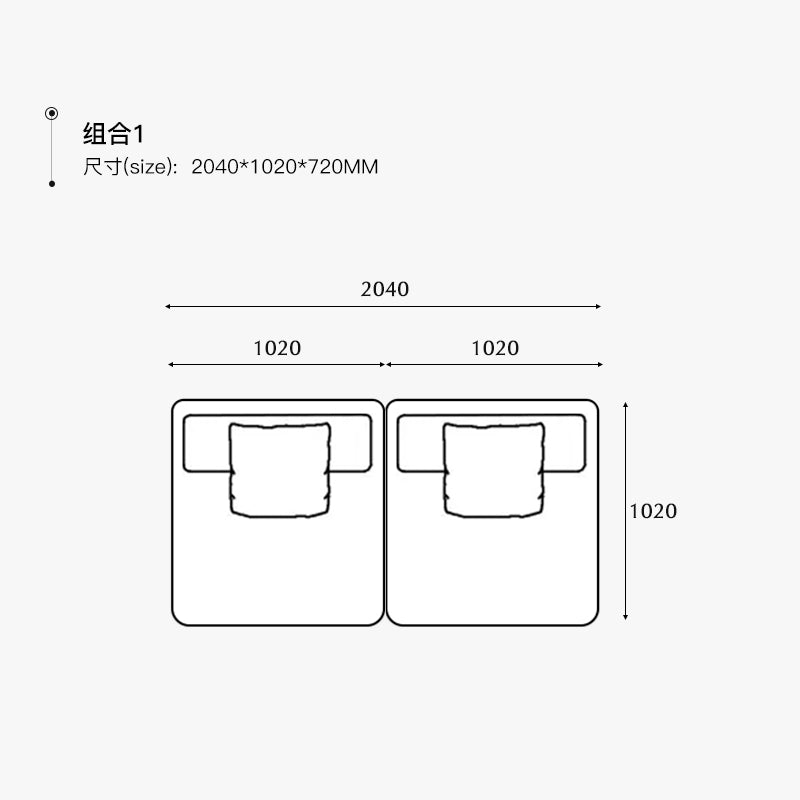 Italian Huayi activity backrest small apartment space combination fabric sofa leather designer backrest mountain sofa