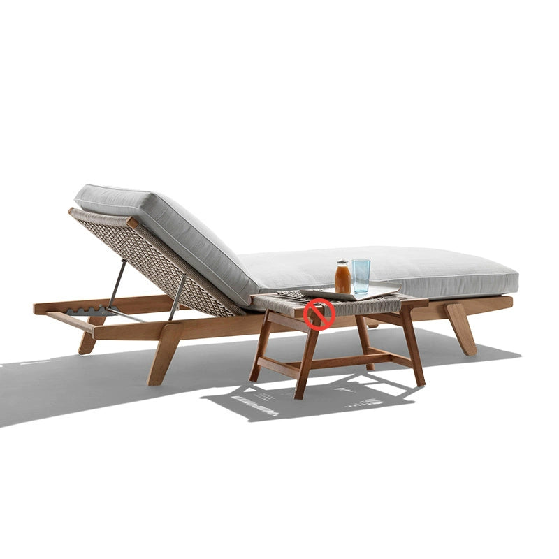 High end teak lounge chairs garden