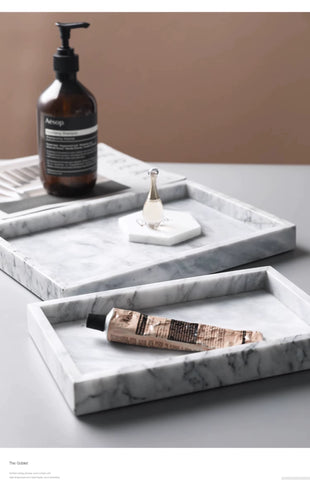 Nordic minimalist marble tray storage tray