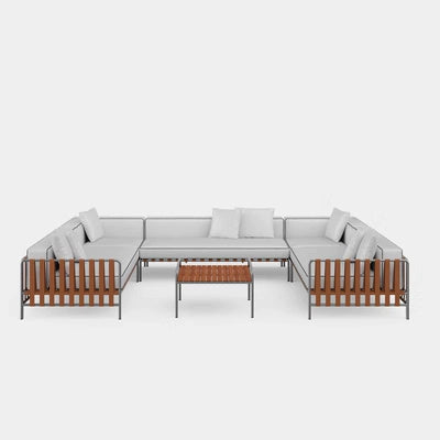 Stainless steel villa rattan sofa garden simple furnituregarden