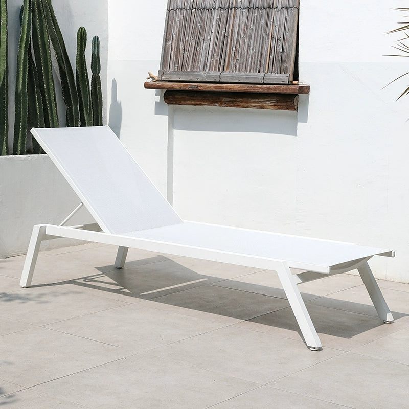 Waterproof chairs on the beach by the swimming pool garden