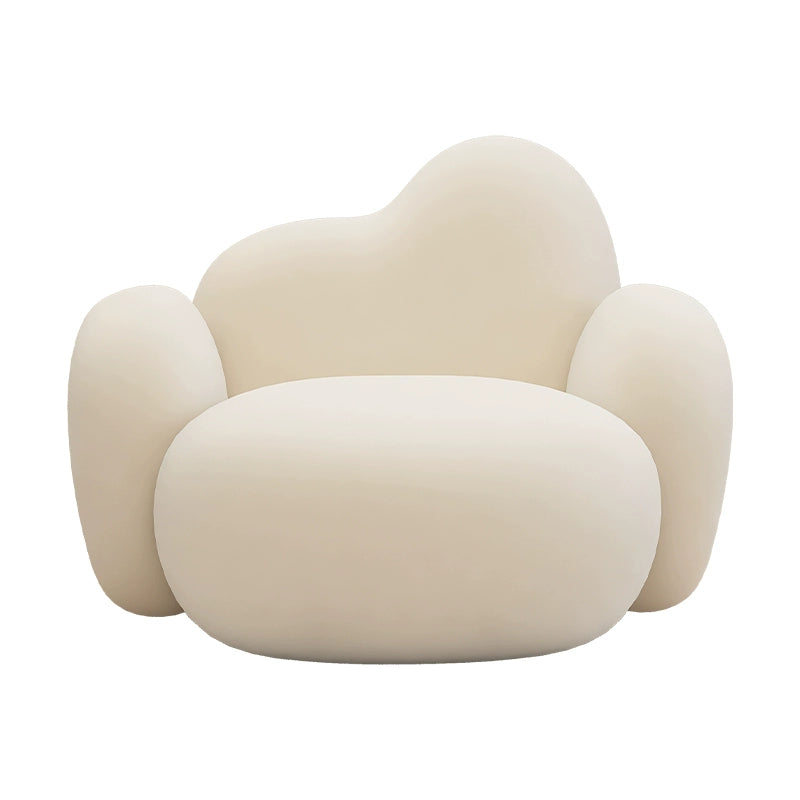 Cream wind cloud single sofa balcony leisure chair lazy new bedroom room small sofa