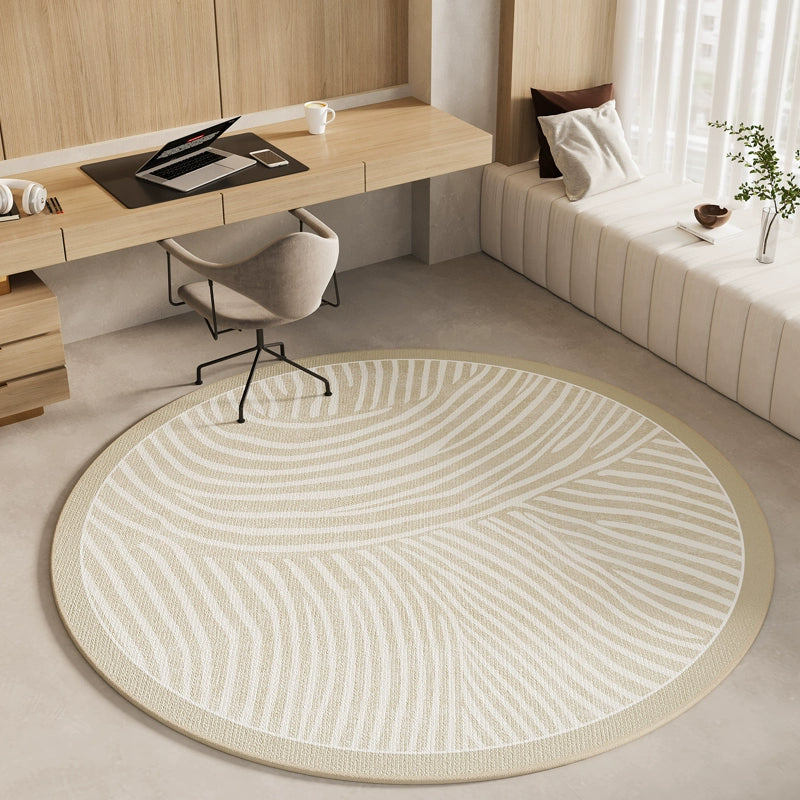 American Vintage Living Room Coffee Table Blanket Bohemian Round Carpet Computer Chair Mat Sofa Rocking Chair Floor Mat Foot Mat C