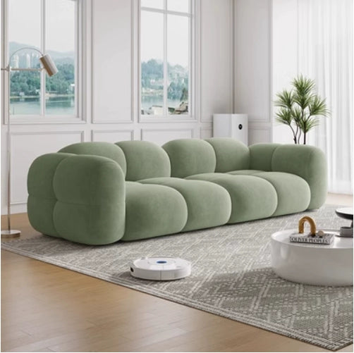 Cream cotton candy sofa