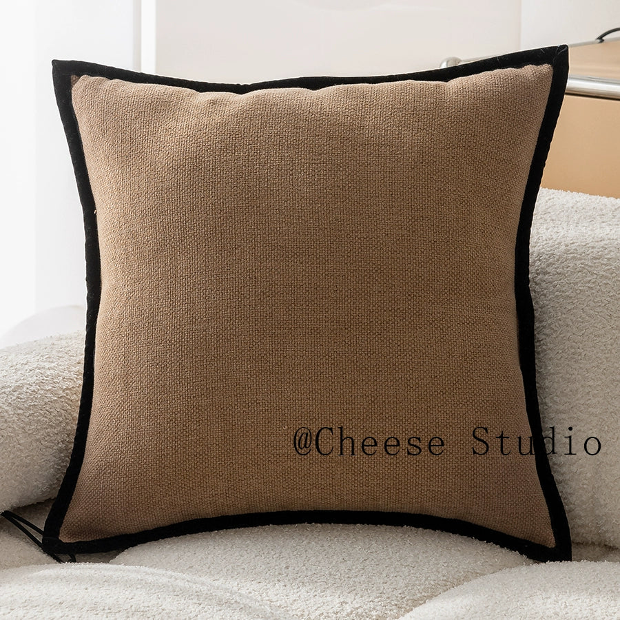 French multi-color sofa pillow