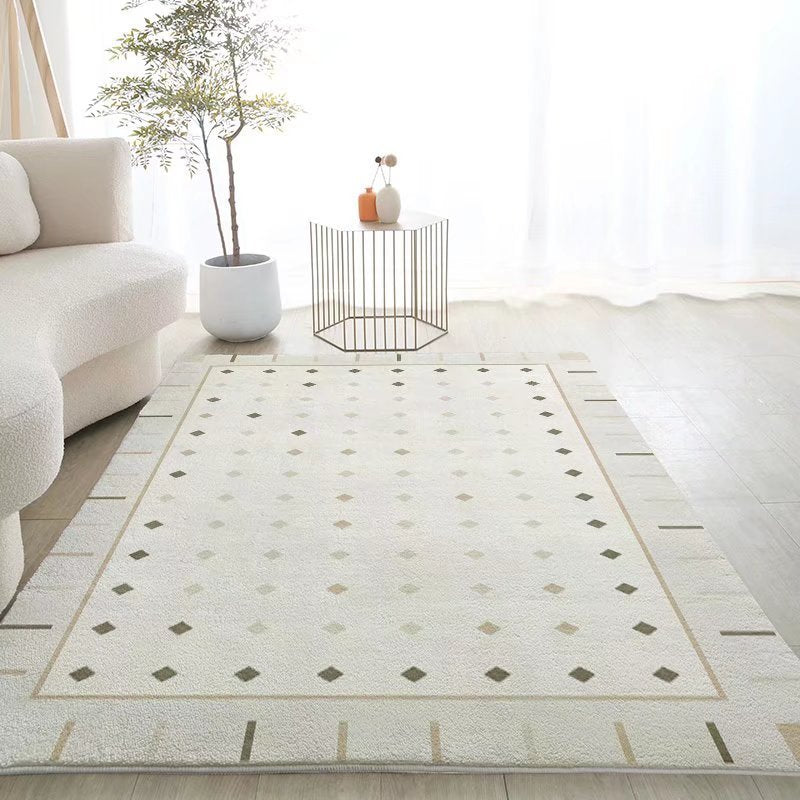 Imitation cashmere living room carpet coffee table blanket Nordic modern simple home Japanese bedroom minimalist light luxury dirt-resistant carpet