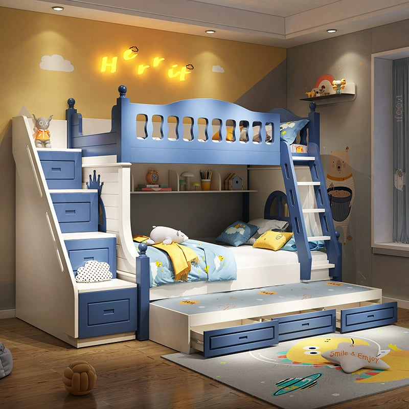 Children&#039;s bed bunk bed slide combination bed