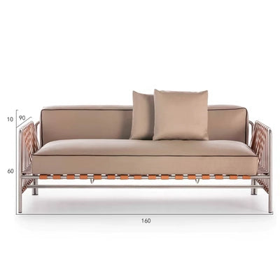 Stainless steel villa rattan sofa garden simple furnituregarden