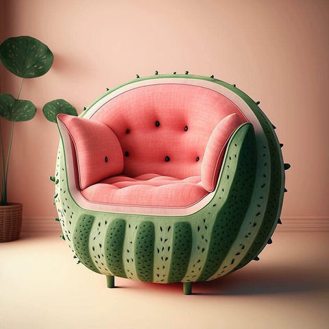 Creative watermelon cute fruit sofa chair