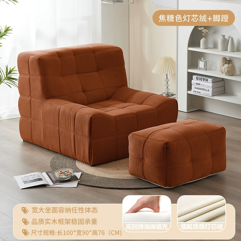 Caterpillar Sand Creative Single Sofa