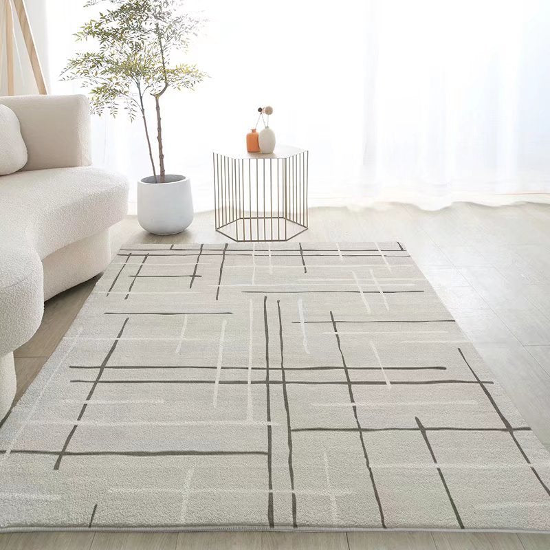 Imitation cashmere living room carpet floor mat light luxury high-grade bay window coffee table blanket bedroom full of ins style household bedside blanket