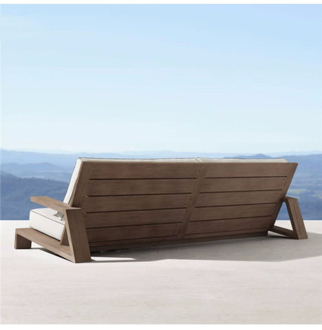 Simple solid wood  garden lounge chair garden