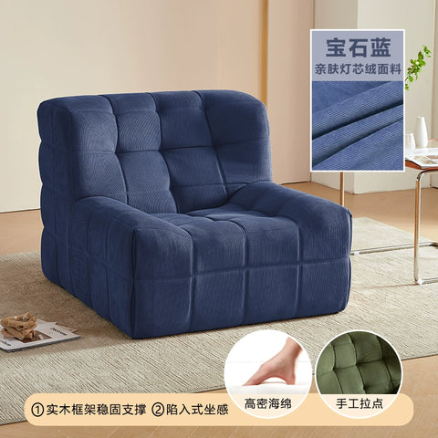 Caterpillar Sand Creative Single Sofa