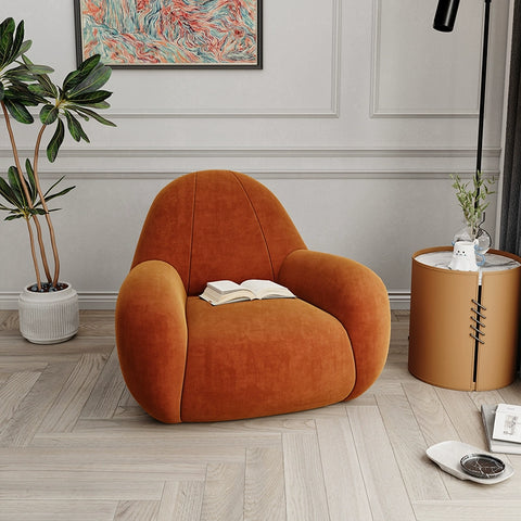 Light luxury designer single sofa chair bedroom balcony small apartment living room leisure creative cactus sofa chair