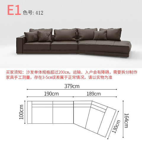 Special-shaped creative leather sofa