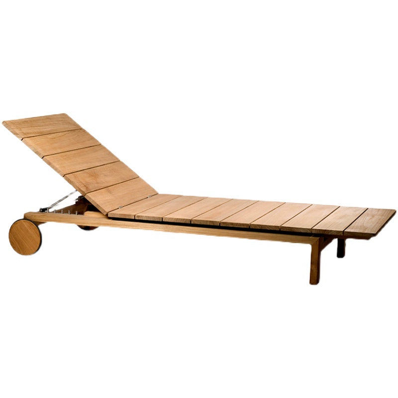 Teak swimming pool beach lounge bed garden