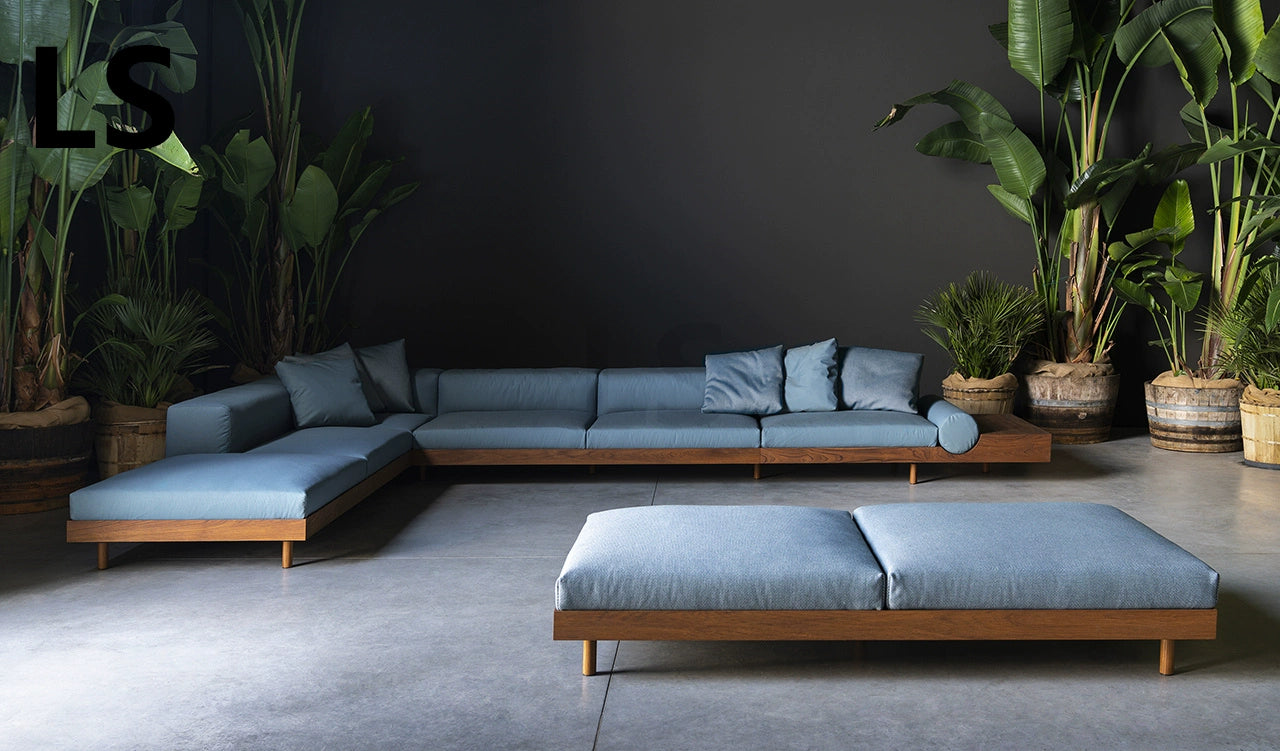 Japanese style solid wood minimalist sofa