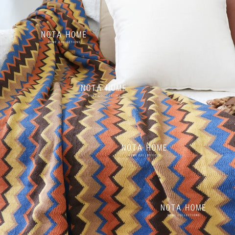 Bohemian air conditioning blanket sofa blanket