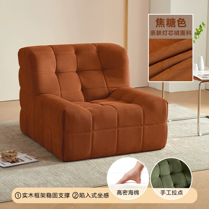 Caterpillar Sand Creative Single Sofa