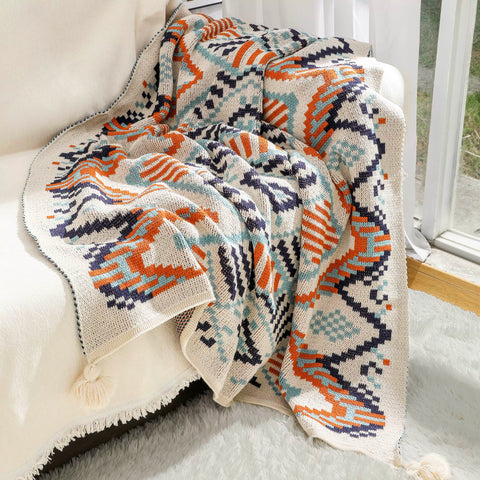 Sofa blanket knitted blanket cover blanket