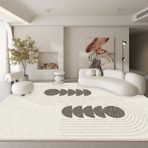 Wabi Sansan Living Room Imitation Cashmere Carpet Bedroom Light Luxury Household Japanese Modern Simple Nordic Sofa Coffee Table Floor Mat