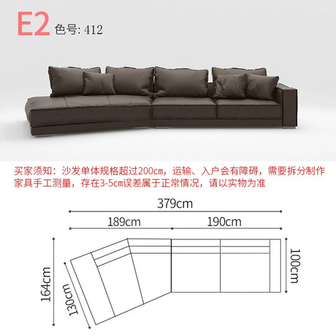 Special-shaped creative leather sofa