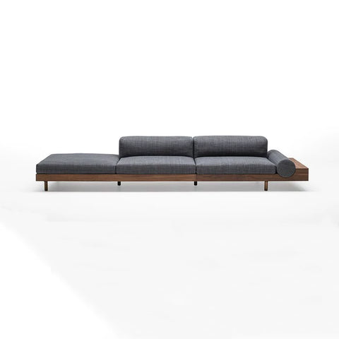 Japanese style solid wood minimalist sofa